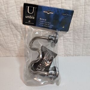 Umbra Chrome Braid Double Wall Hook